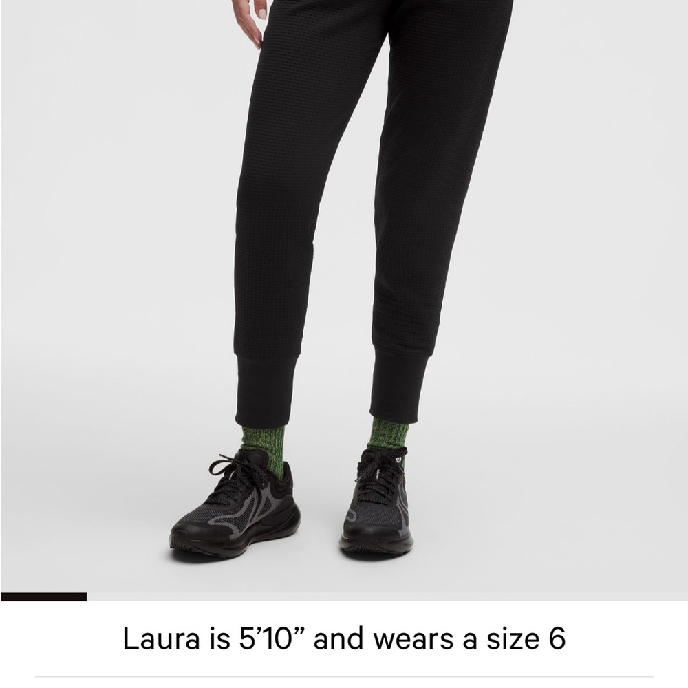 Lulu Waffle Knit Mid Rise Jogger